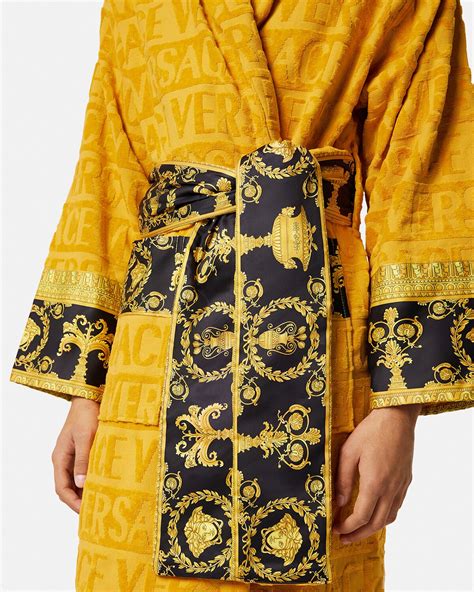 versace bathrobe yellow